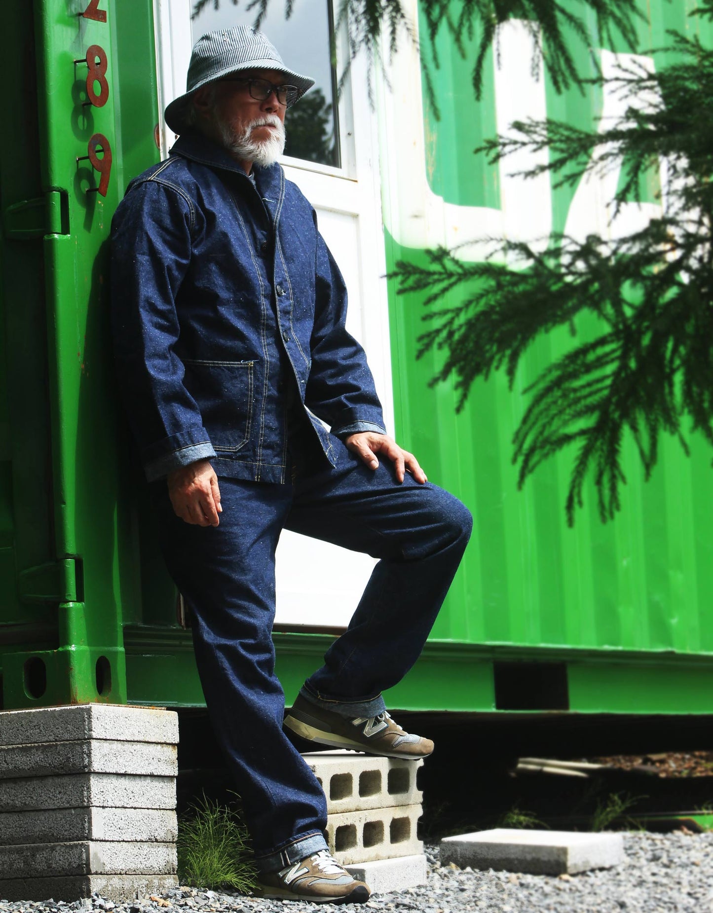 JUMBO 12oz ネップデニム SMALL LUMP ストレートジーンズ【SBJ-120-200xxB】