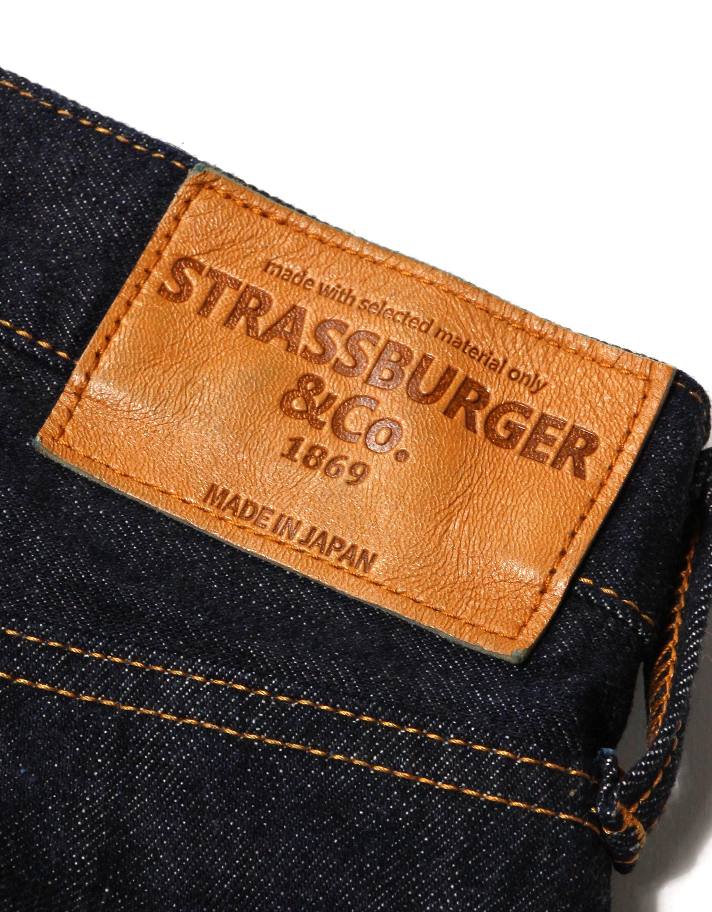 JUMBO 14.5oz セルビッチ ストレートジーンズ ZIP【SBJ-145-222xxZ】