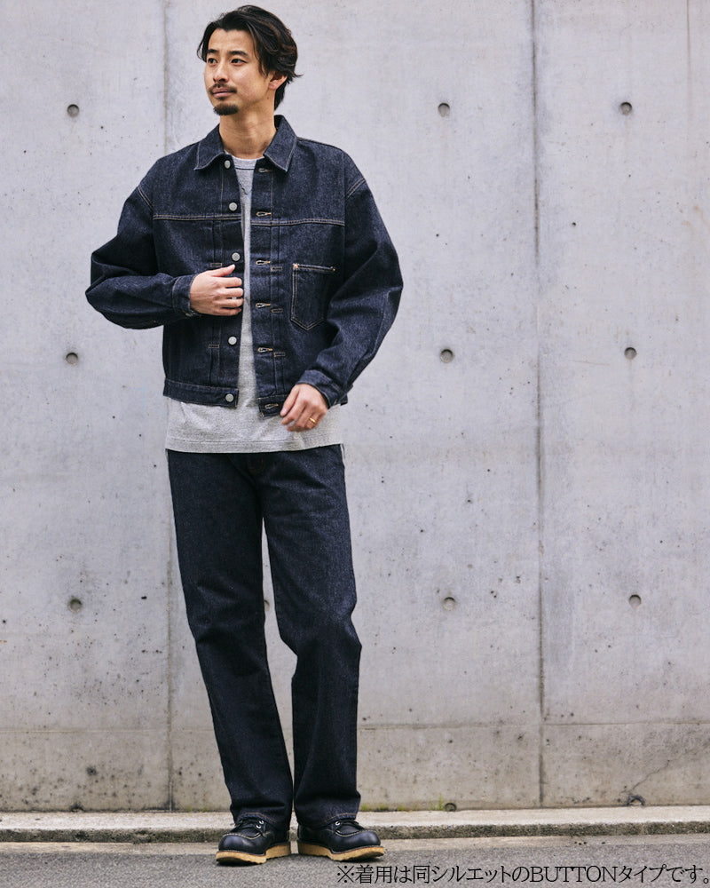 JUMBO 14.5oz セルビッチ ストレートジーンズ ZIP【SBJ-145-222xxZ】