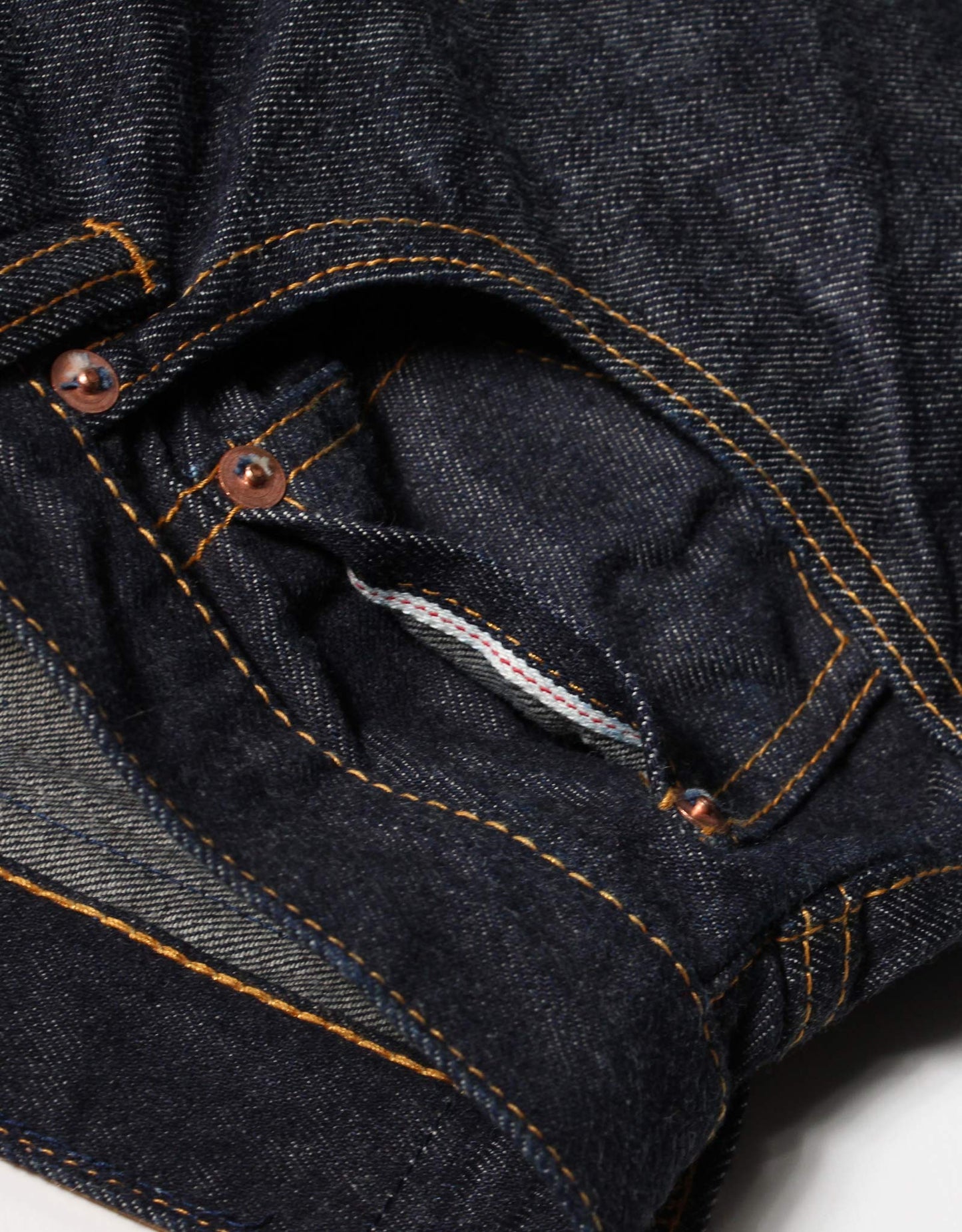 JUMBO 14.5oz セルビッチ ワイドテーパードジーンズ【SBJ-145-888】