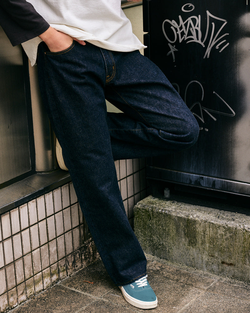 JUMBO 14.5oz セルビッチ ワイドテーパードジーンズ【SBJ-145-888】