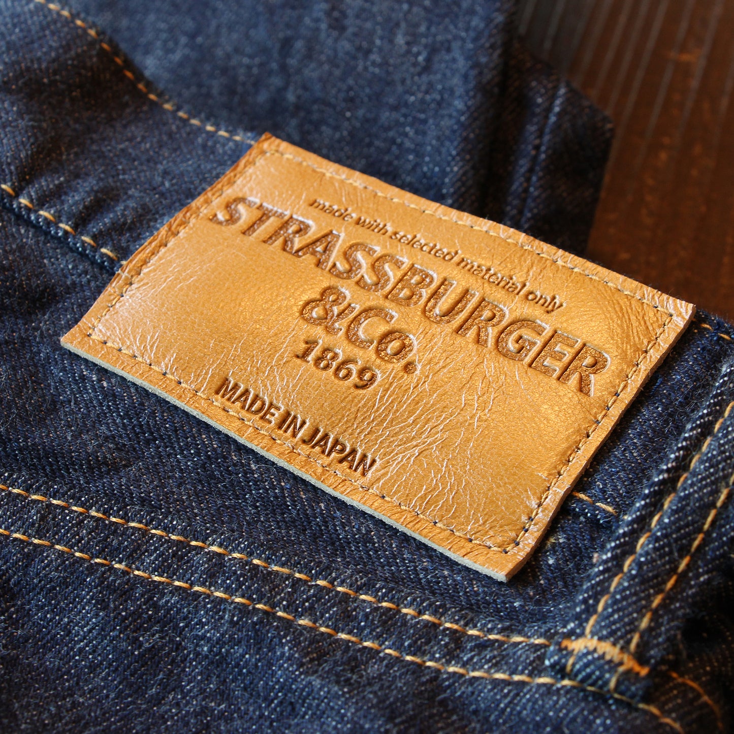 JAMBO 14.5oz テーパードストレートジーンズ ジップフライ T