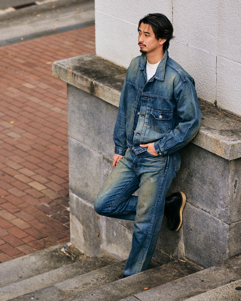 12.5oz SALLY FOX セルビッチ ストレートジーンズ エイジング【SB-SF-112PM】