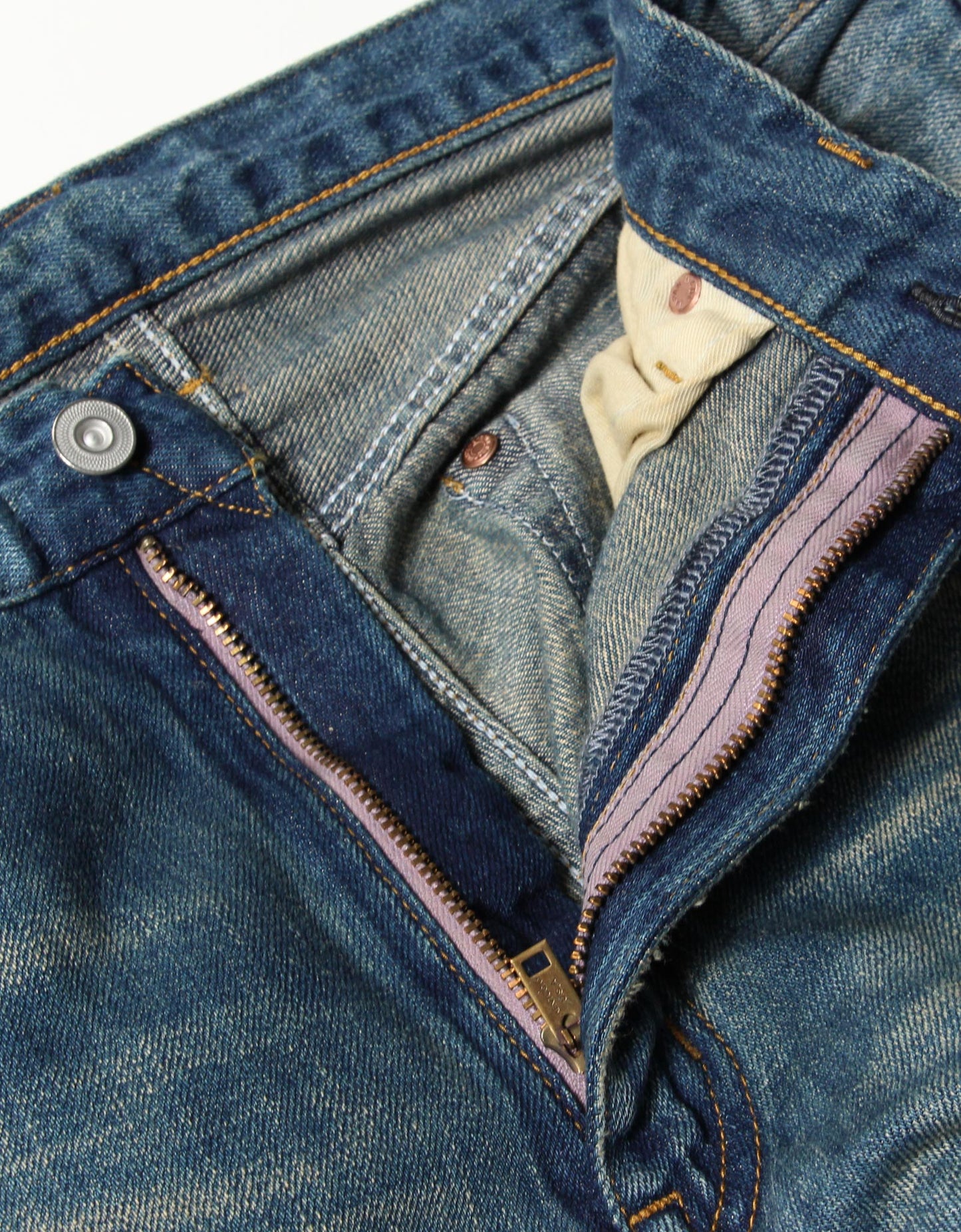 12.5oz SALLY FOX セルビッチ テーパードストレートジーンズ エイジング【SB-SF-113PM】