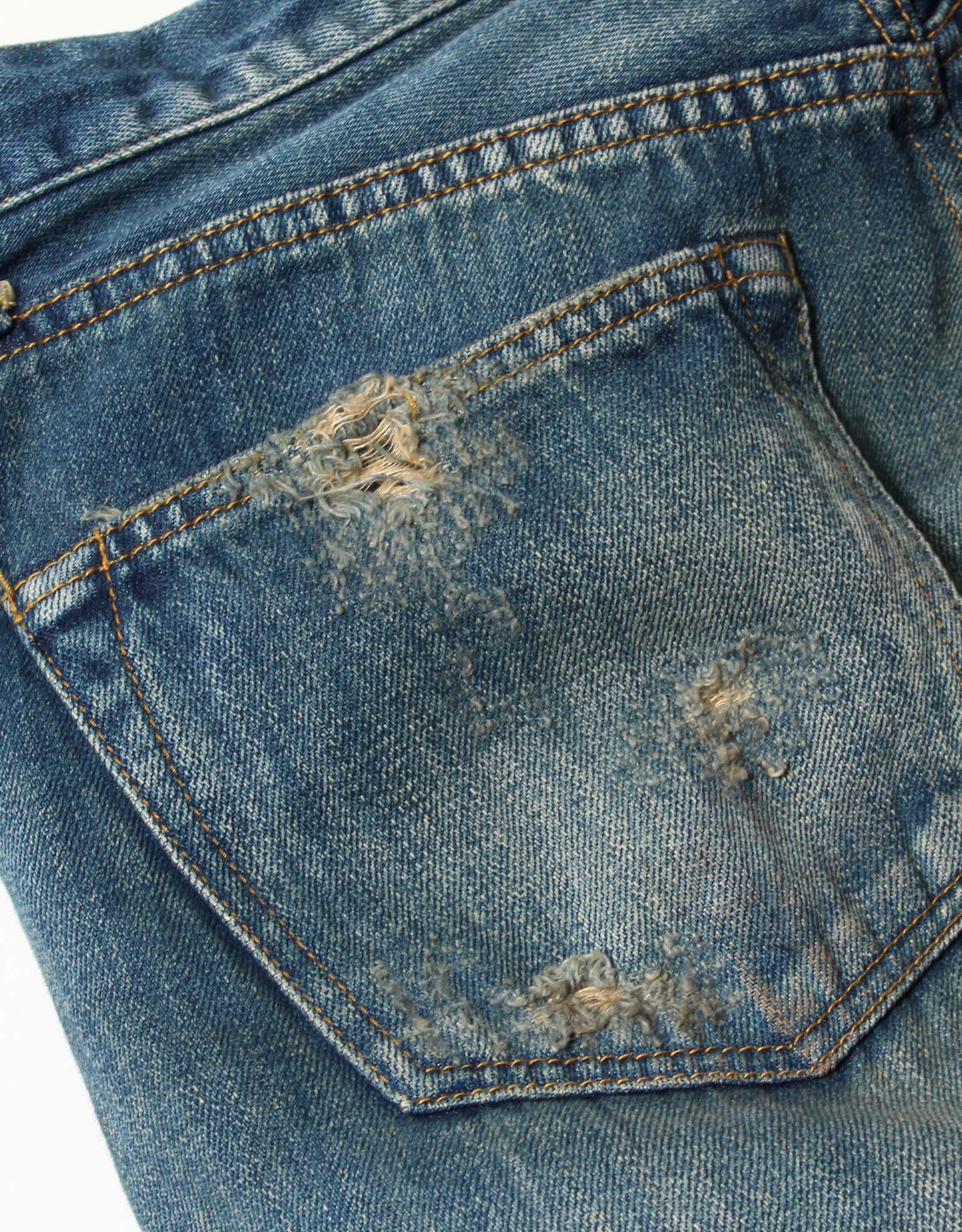 12.5oz SALLY FOX セルビッチ テーパードストレートジーンズ エイジング【SB-SF-113PM】
