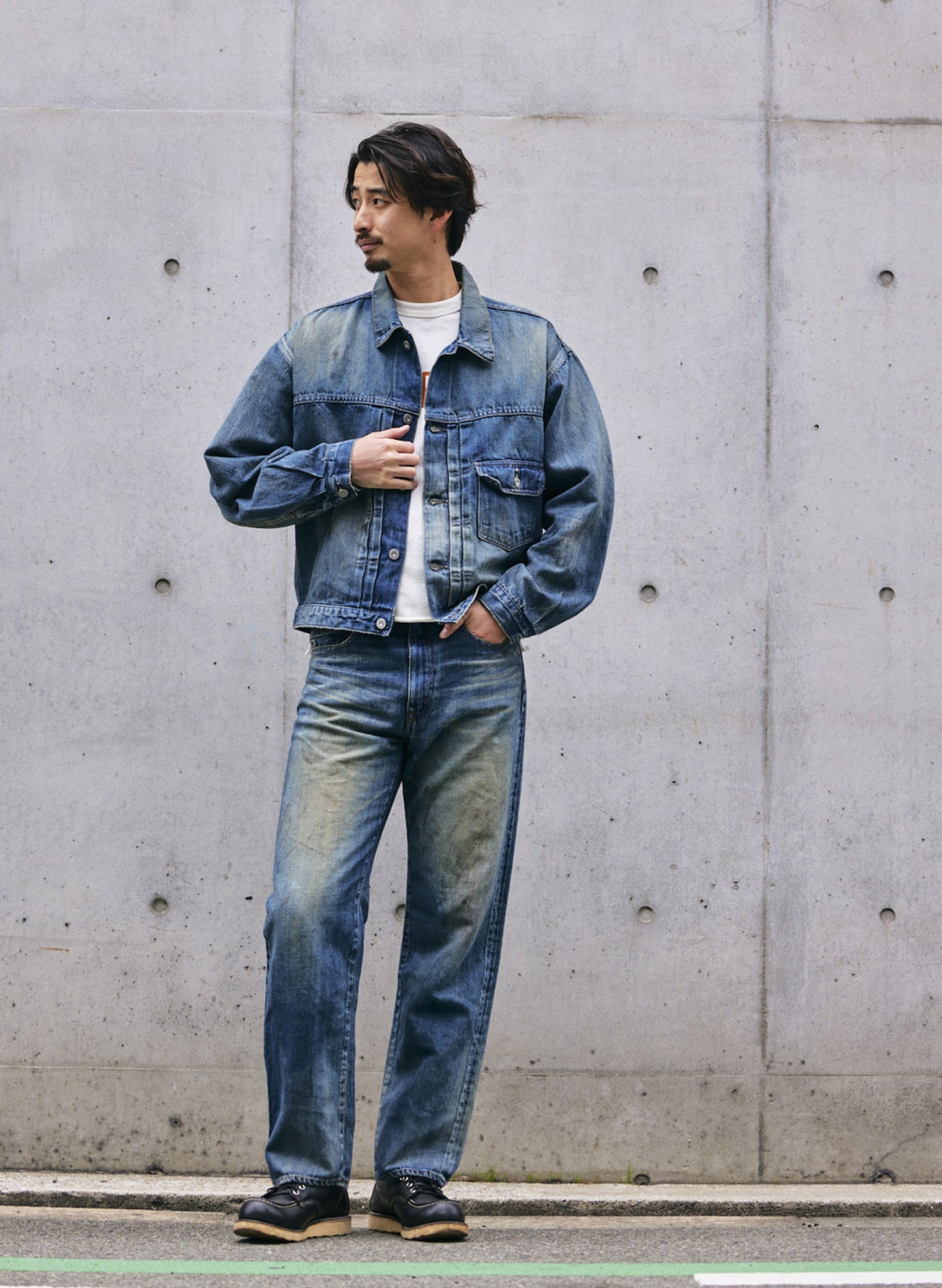 12.5oz SALLY FOX セルビッチ 1stデニムジャケット【SB-SF-305PM】