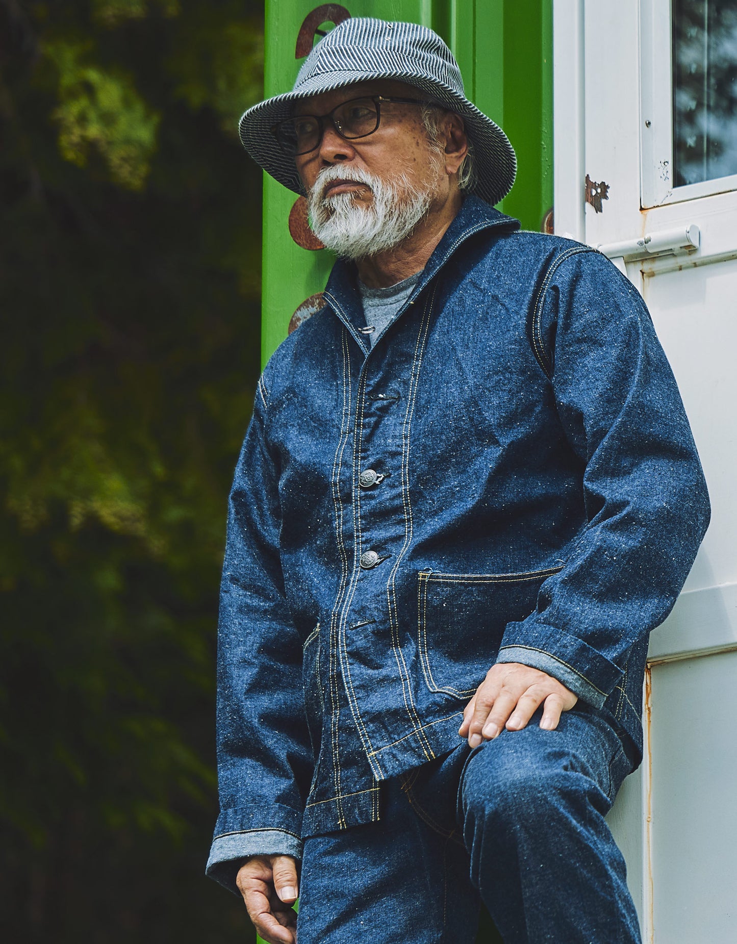 JUMBO 12oz セルビッチ 40’s US NAVY カバーオール【SBJ-120-323S】