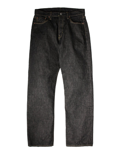 JUMBO 14.5oz セルビッチ ストレートブラックデニムジーンズ【SBJ-145-222xxBK】