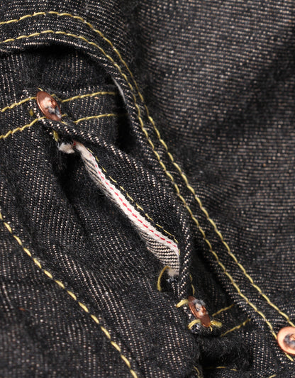 JUMBO 14.5oz セルビッチ ストレートブラックデニムジーンズ【SBJ-145-222xxBK】