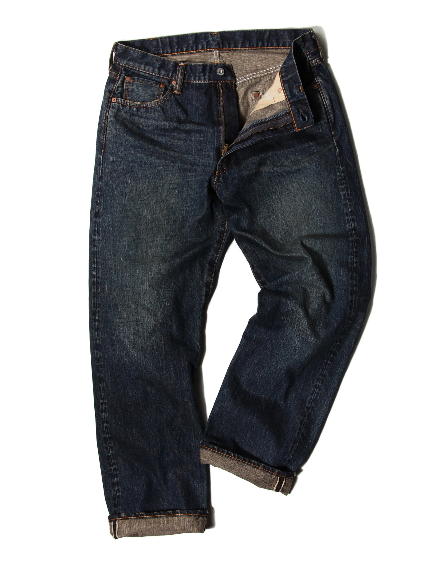 JUMBO 14.5oz セルビッチ ストレートジーンズ ZIP エイジング3years【SBJ-145-222xxZPM 3A】