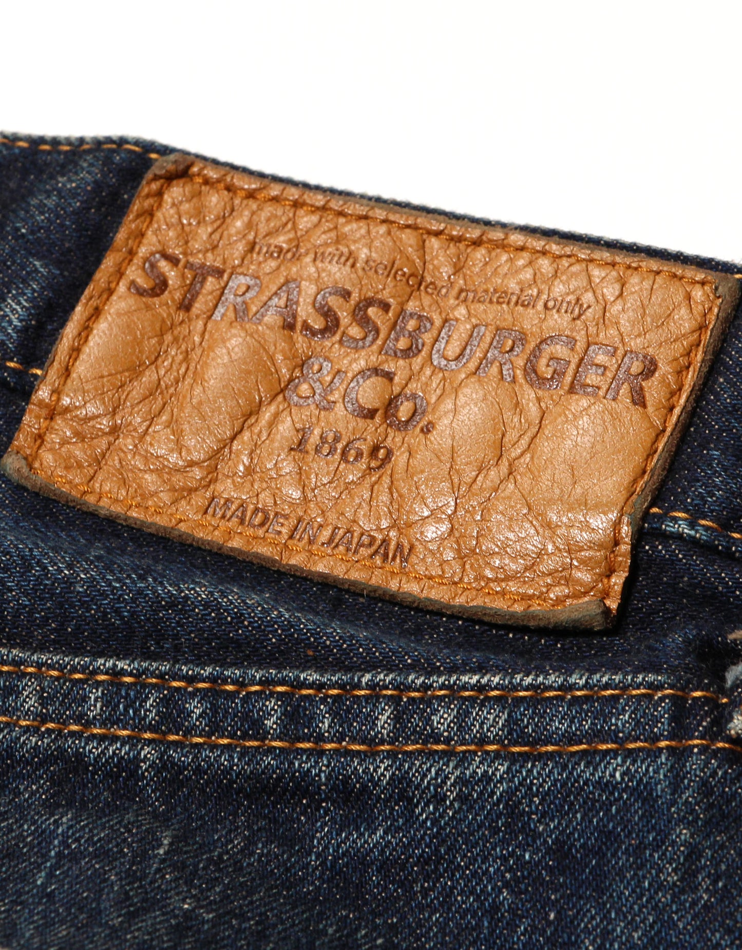 JUMBO 14.5oz セルビッチ ストレートジーンズ ZIP エイジング3years【SBJ-145-222xxZPM 3A】