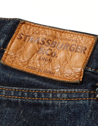 JUMBO 14.5oz セルビッチ ストレートジーンズ ZIP エイジング3years【SBJ-145-222xxZPM 3A】