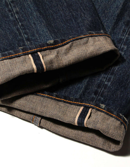 JUMBO 14.5oz セルビッチ ストレートジーンズ ZIP エイジング3years【SBJ-145-222xxZPM 3A】