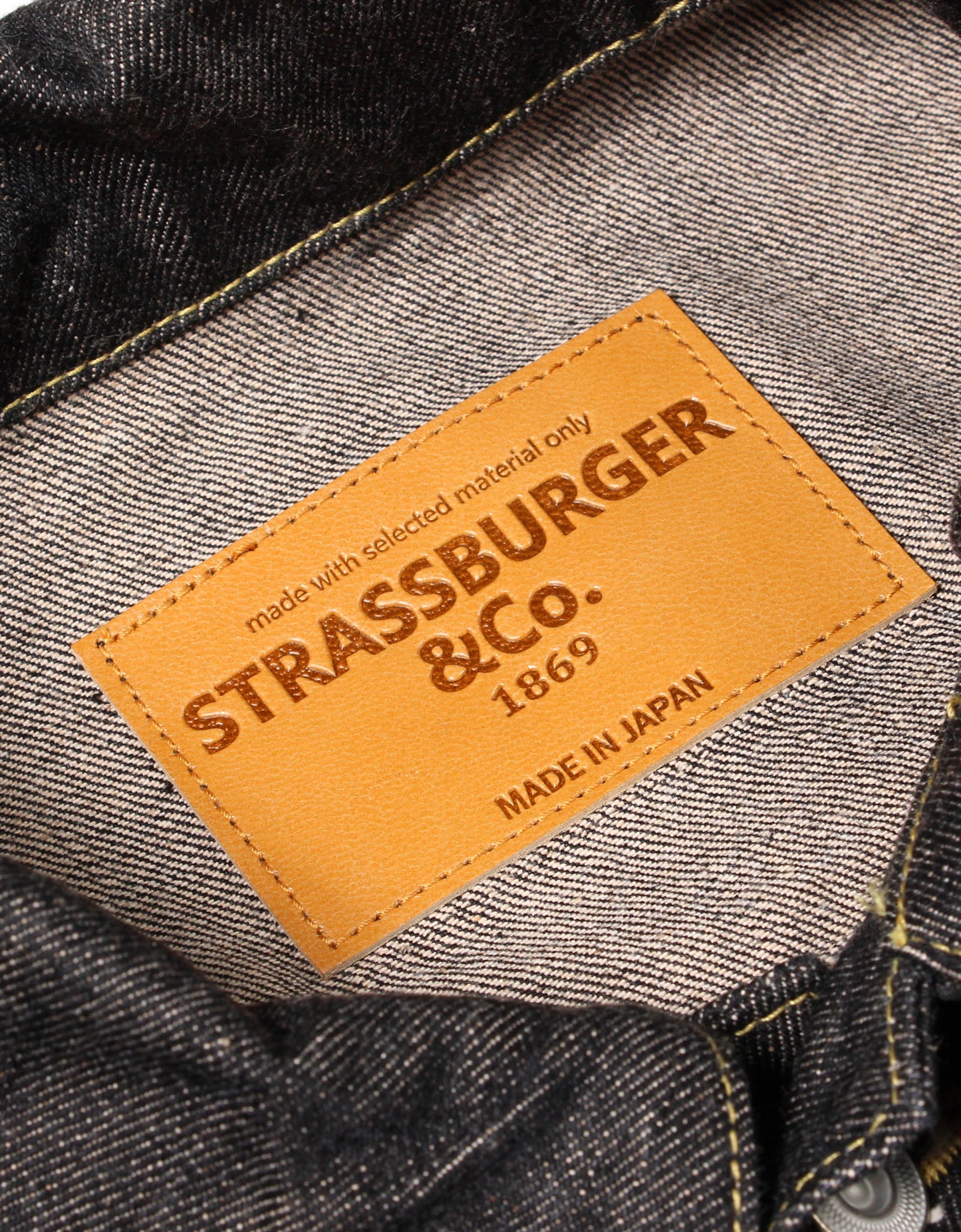 JUMBO 14.5oz セルビッチ ブラック 1st デニムジャケット【SBJ-145-301BK】