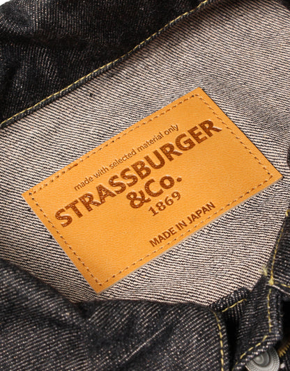 JUMBO 14.5oz セルビッチ ブラック 1st デニムジャケット【SBJ-145-301BK】