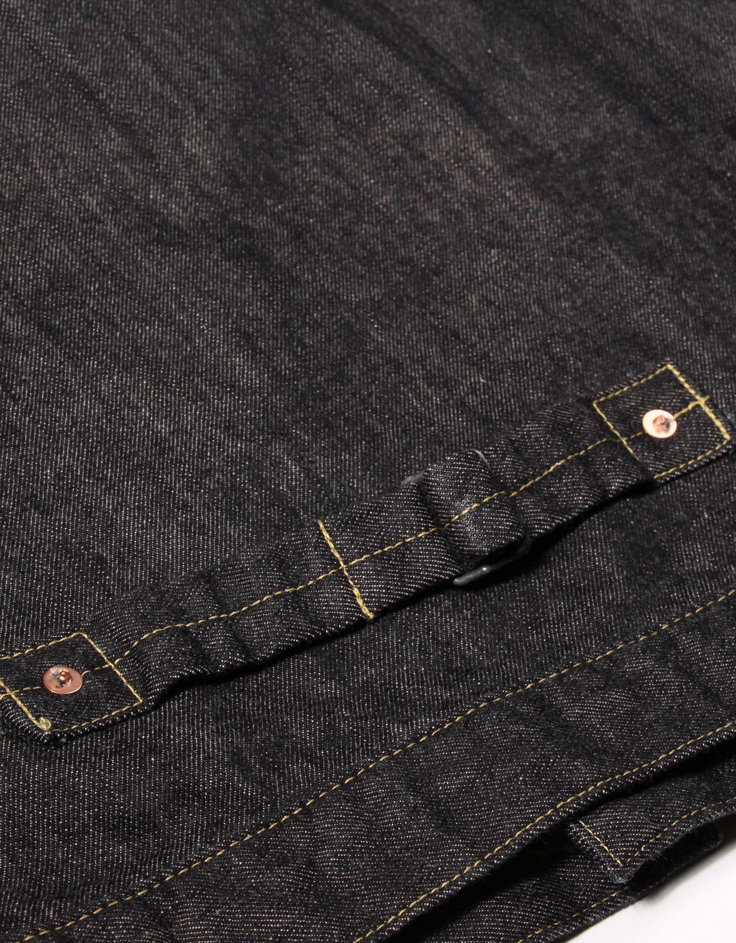 JUMBO 14.5oz セルビッチ ブラック 1st デニムジャケット【SBJ-145-301BK】