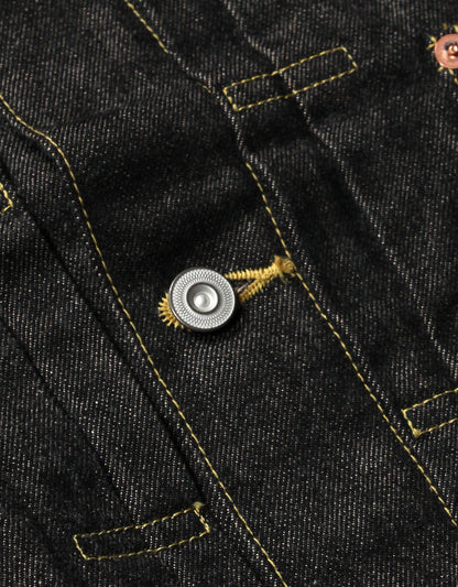 JUMBO 14.5oz セルビッチ ブラック 1st デニムジャケット【SBJ-145-301BK】