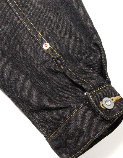 JUMBO 14.5oz セルビッチ ブラック 1st デニムジャケット【SBJ-145-301BK】