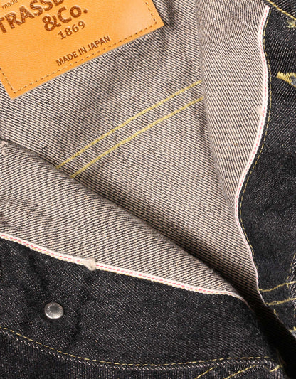 JUMBO 14.5oz セルビッチ ブラック 1st デニムジャケット【SBJ-145-301BK】