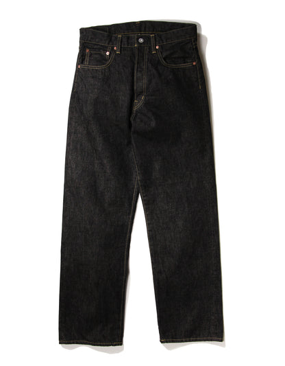 JUMBO 14.5oz セルビッチ ヴィンテージストレートブラックデニムジーンズ【SBJ-145-555BK】