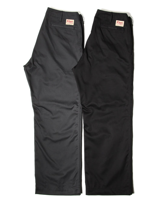 Dads BBQ T/C  チノトラウザーBLACK/CHARCOAL【SBDB-002】