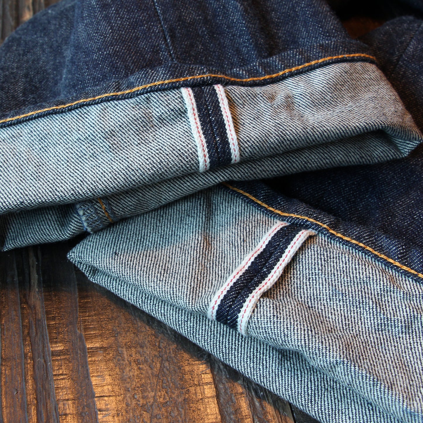 JAMBO 14.5oz テーパードストレートジーンズ ジップフライ T