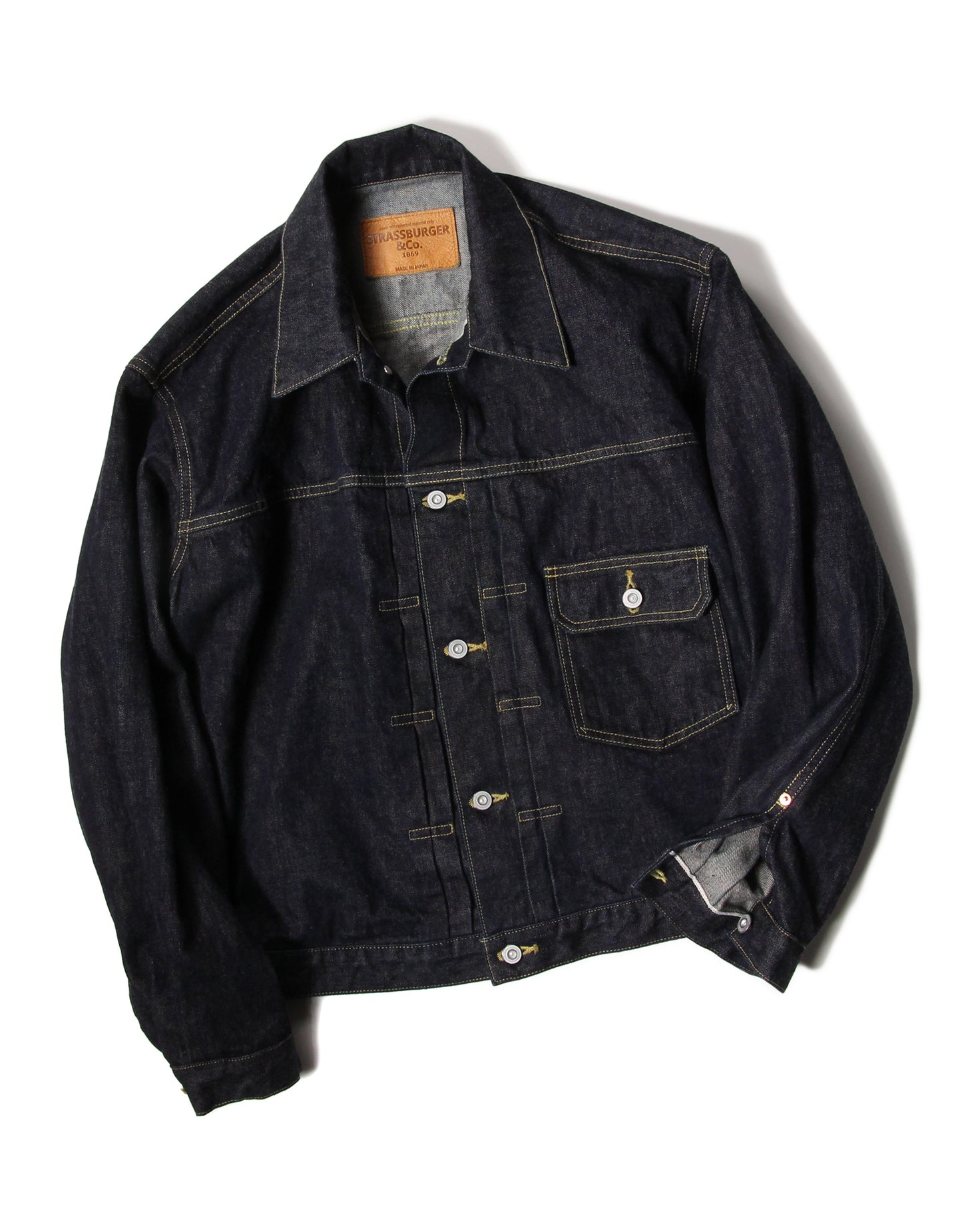 JUMBO 14.5oz セルビッチ 1st デニムジャケット バナナイエロー【SBJ-145-305】