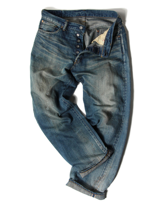 12.5oz SALLY FOX セルビッチ ストレートジーンズ エイジング【SB-SF-112PM】