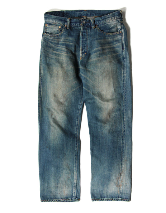12.5oz SALLY FOX セルビッチ ストレートジーンズ エイジング【SB-SF-112PM】
