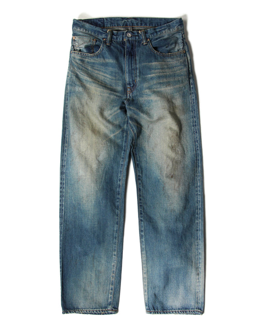 12.5oz SALLY FOX セルビッチ テーパードストレートジーンズ エイジング【SB-SF-113PM】